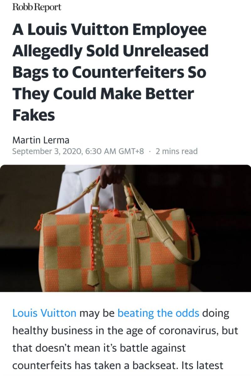 VUITTON Allegedly Sells Pre-Launch Bags to Counterfeiting Organizations! PurseBop
