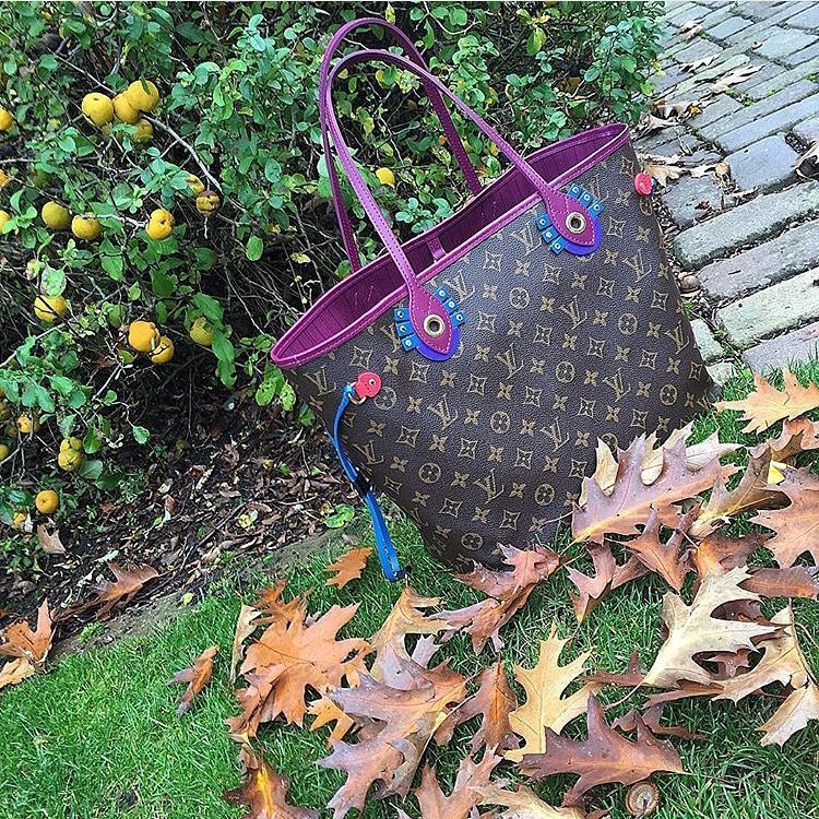 LV Neverfull MM limited edition totem, Luxury, Bags & Wallets on
