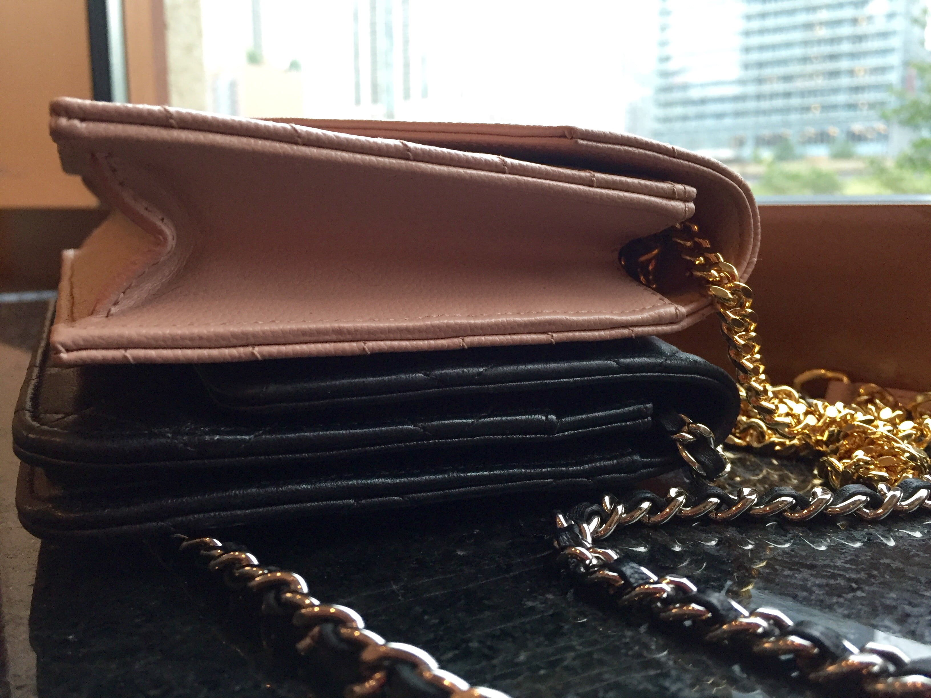 YSL Wallet on Chain: Review SAINT LAURENT monogram chain wallet what fits,  modeling shots, worth it? 