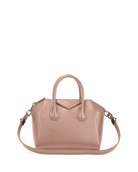 Givenchy Khaki Small Antigona Bag in Metallic