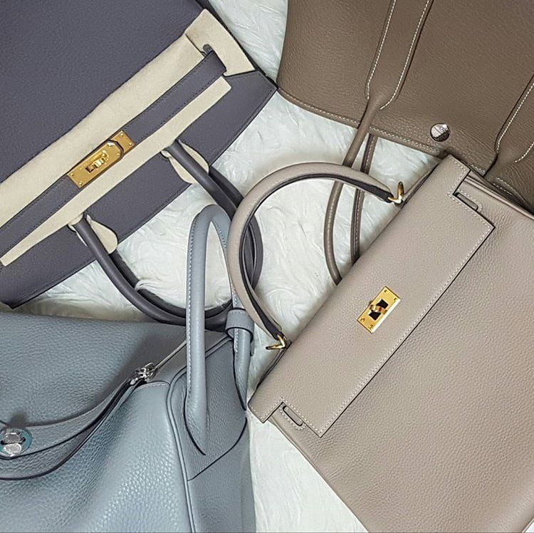 Hermès Etain Color Comparison and Kelly Strap Option 