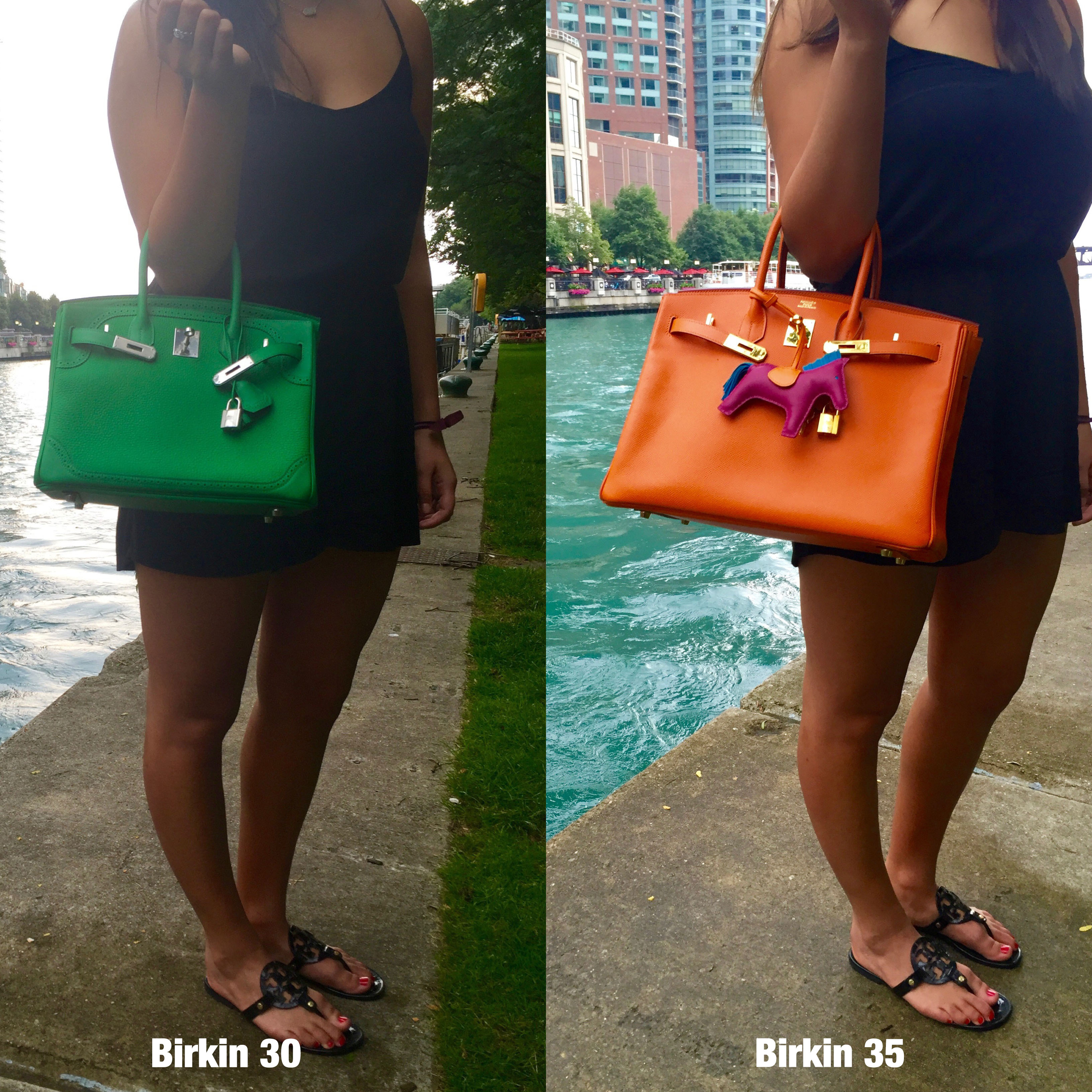 Hermès Birkin 25cm, 30cm & 35cm Size Comparison