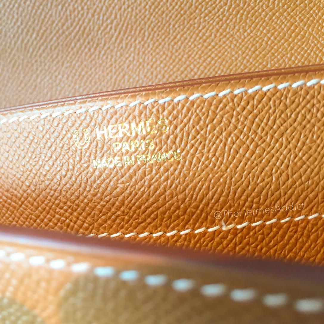 Hermes Special Order Horseshoe 35cm Lime & Kiwi Epsom Leather, Lot #58101