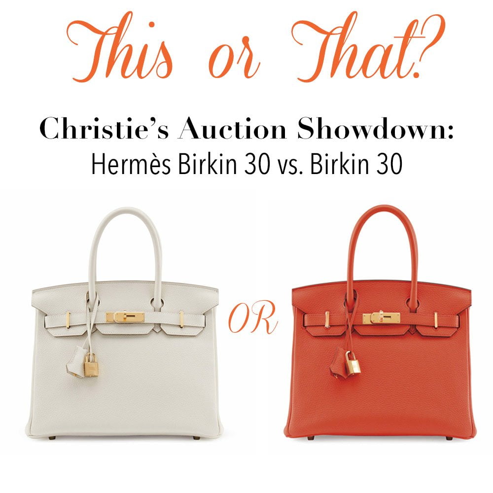 Hermes Birkin 30 Handbag Auction