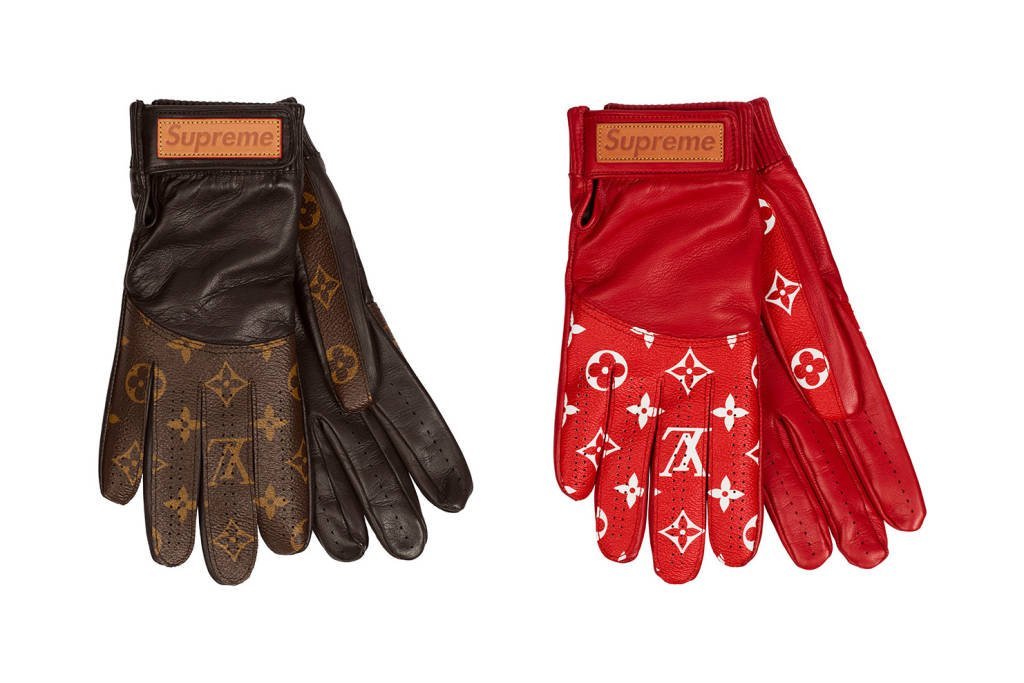 Louis Vuitton X Supreme 2017 Pre-Owned Monogram Logo Baseball Gloves -  Brown for Women