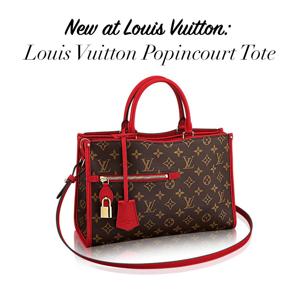Louis Vuitton Popincourt mm Monogram Red Leather Shoulder Hand Bag