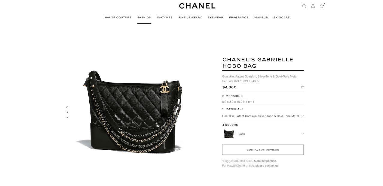 NEW CHANEL Black Patent Goatskin Quilted Hobo Mini Gabrielle