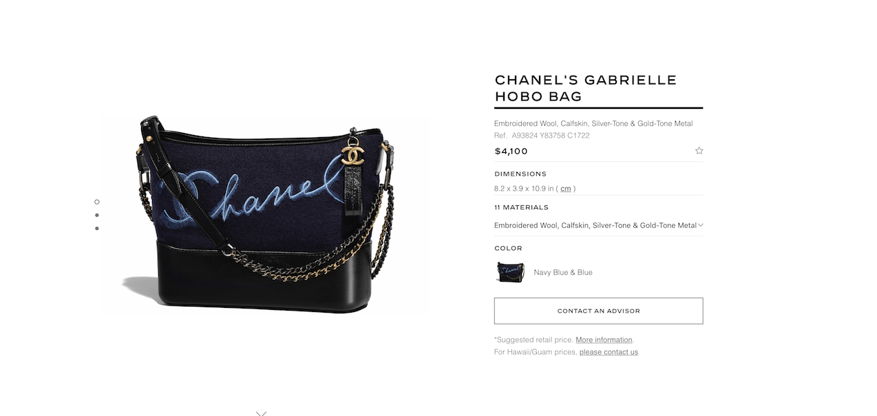 Chanel Price Increase, November 2018
