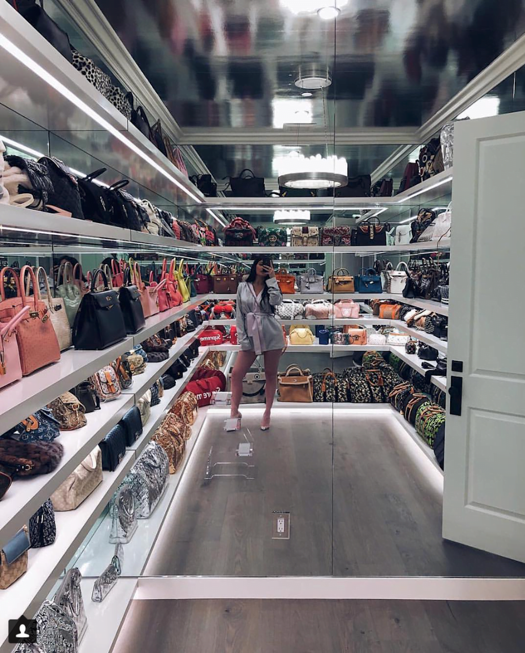 Kris Jenner Birkin Closet - Kris Jenner Neon Sign Need Money For