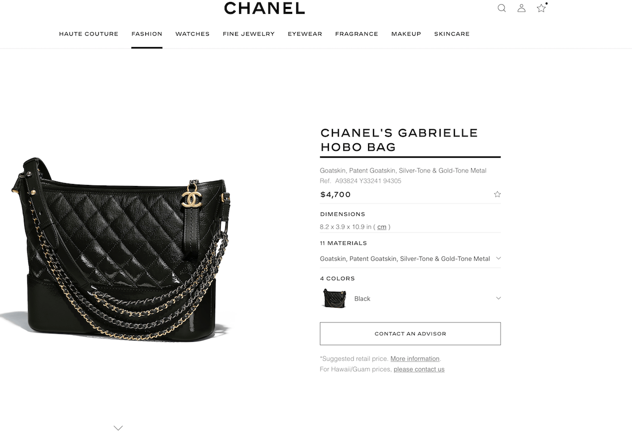 Chanel Gabrielle Bag Small So Black Luxury Bags  Wallets on Carousell