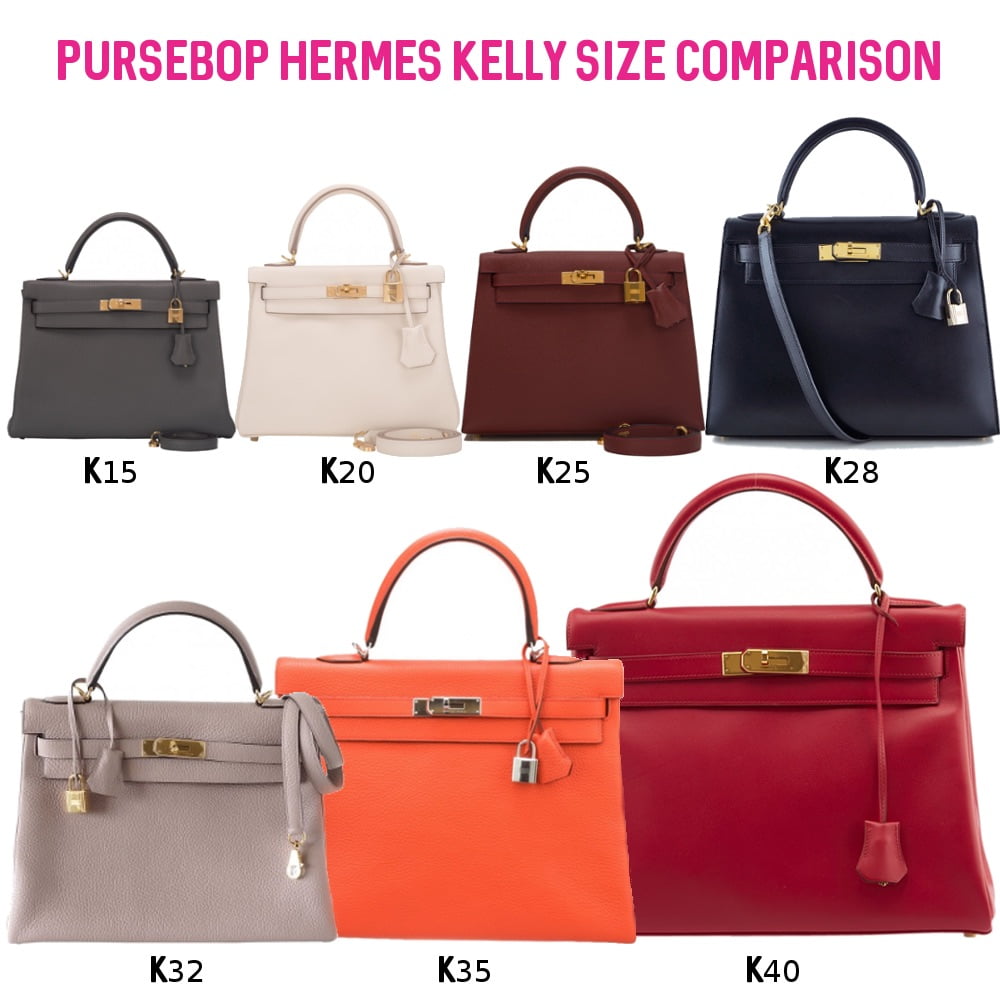 hermes kelly bag sizes