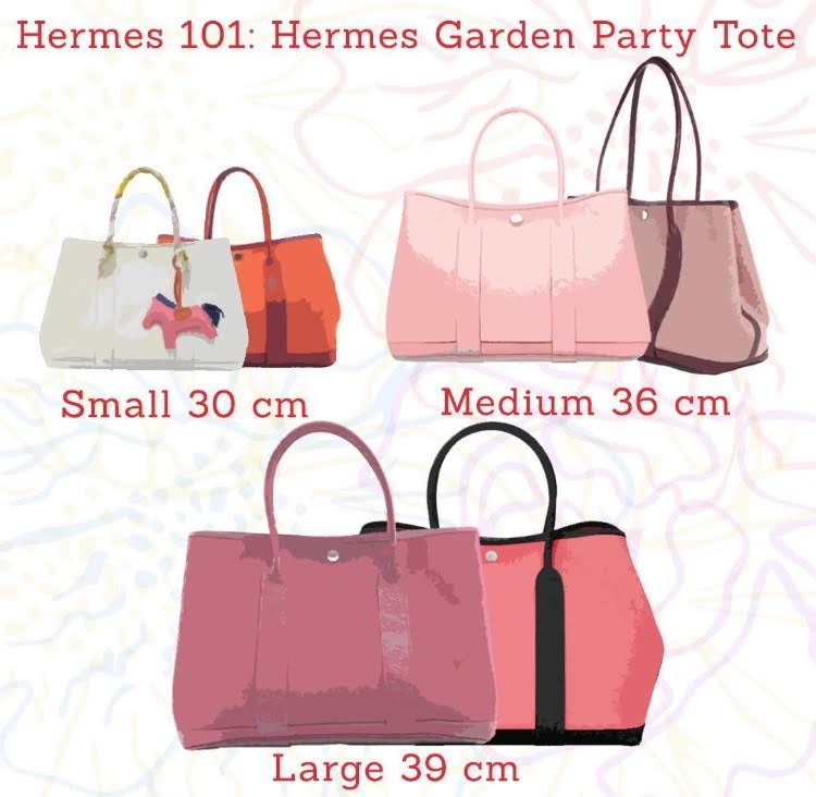 hermes canvas garden party small bag