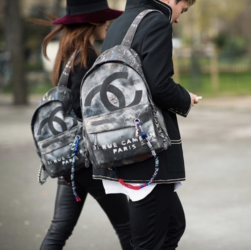 Chanel's graffiti-print backpack is the 'It' bag of the summer