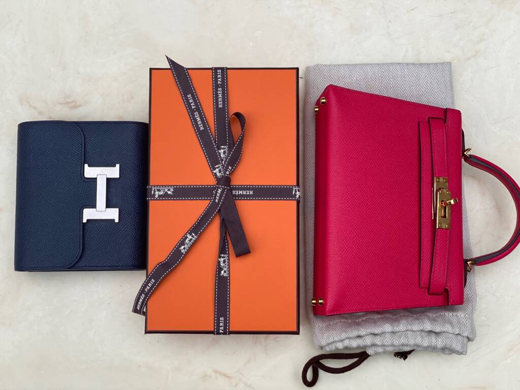New in Box Hermes Crossbody Strap for Kelly or Constance Long To Go Wallet