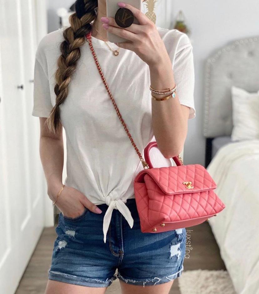 Túi Xách Chanel Coco 95 Flap Bag With Top Handle  Centimetvn
