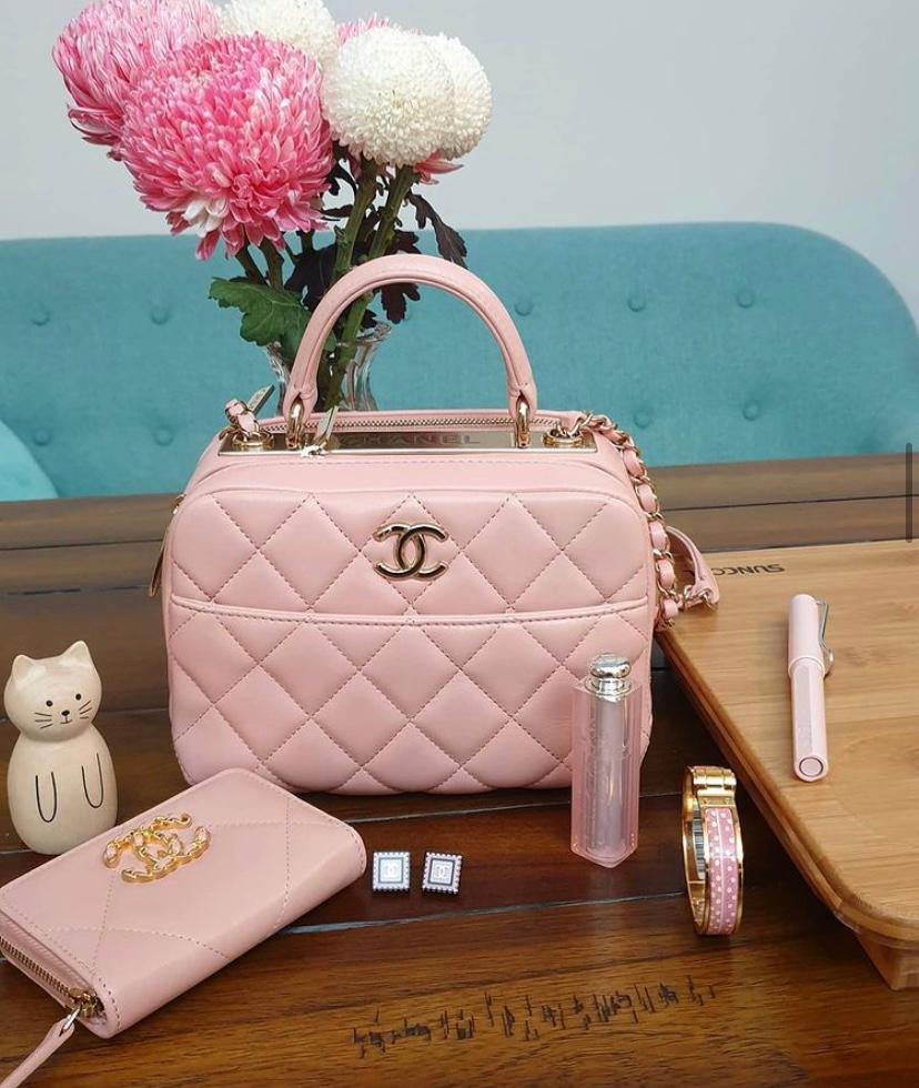 Unboxing of PINK Bag, Chanel trendy CC top handle in Pink Color😍 - YouTube