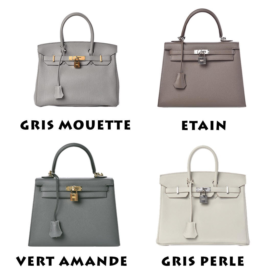 Hermès color #comparison - #Birkin30 in #GrisAsphalte