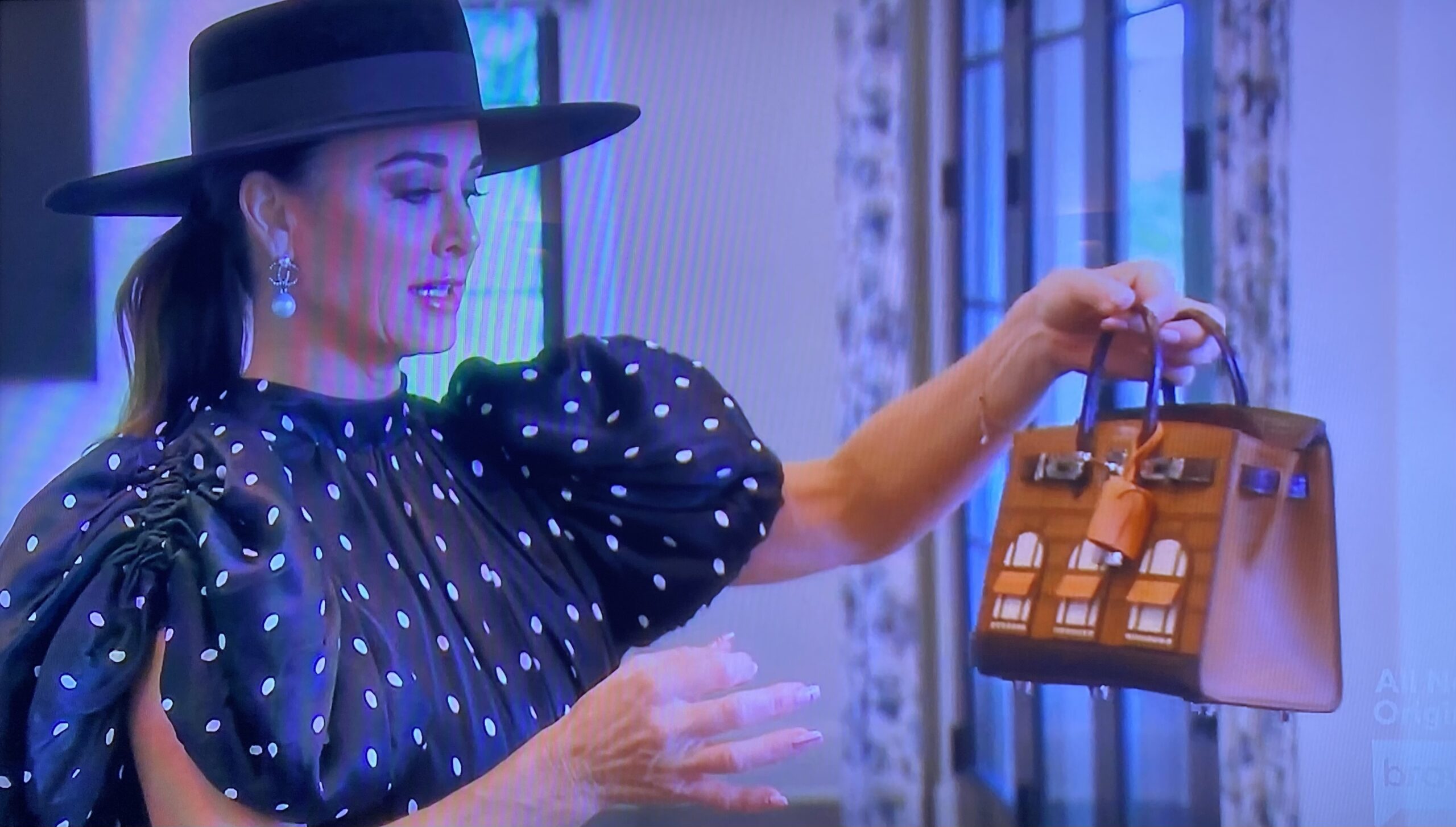 Real Housewife Kyle Richards carries a Birkin in Beverly Hills