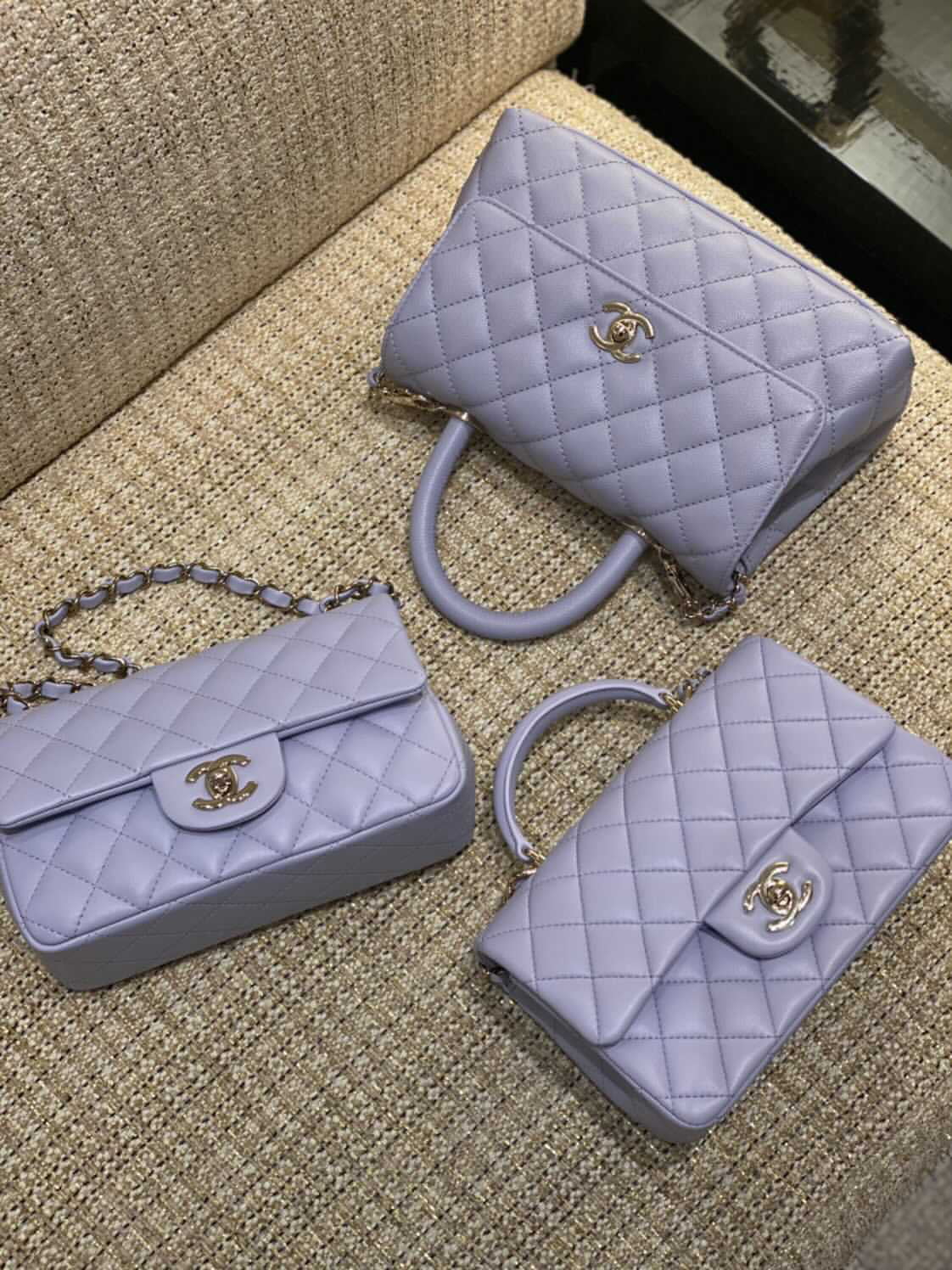Chanel  SS 2022 Purple Small Coco 22P Top Handle Bag  VSP Consignment