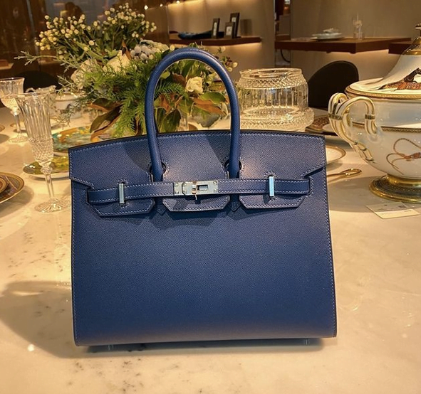 First Luxury on Instagram: Birkin 25 Contour Blue Indigo Epsom