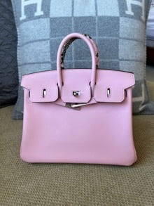 Hermes Kelly 25 Handbag 3Q Rose Sakura Swift GHW