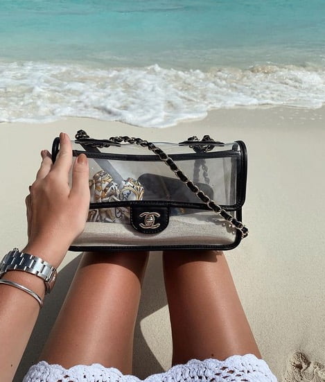 Chanel PVC Coco Sand Flap Bag