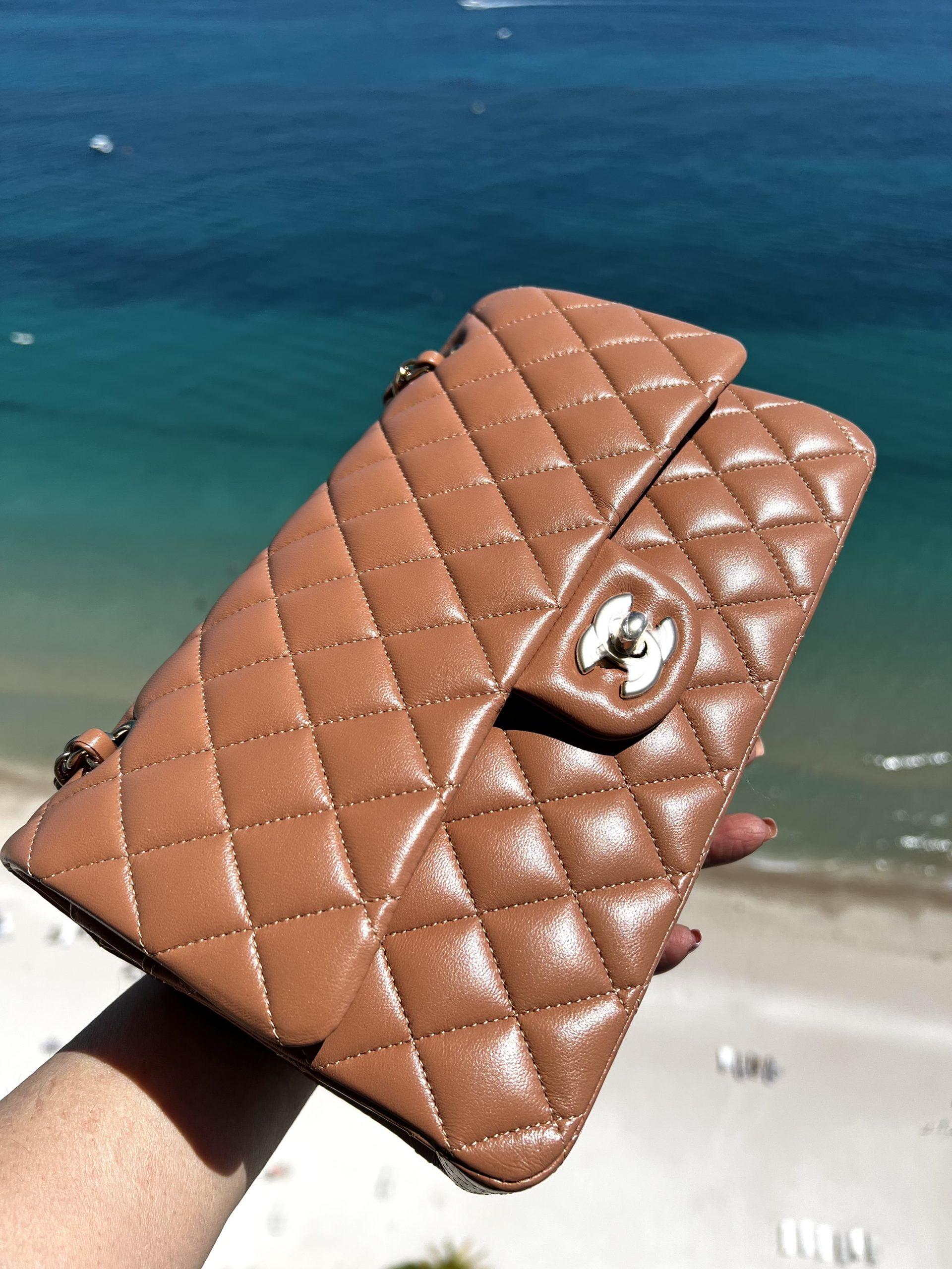Chanel medium classic flap in caramel with 24k gold gilded hardware A   LuxuryPromise