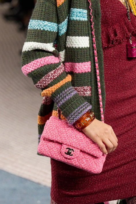 Chanel Rainbow Tweed Houndstooth Wool Rectangular Mini Flap Bag