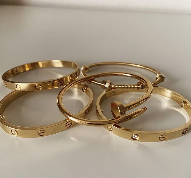 Buy MYKI Gorgeous Diamond Studded Love Bracelet for Women at Amazonin