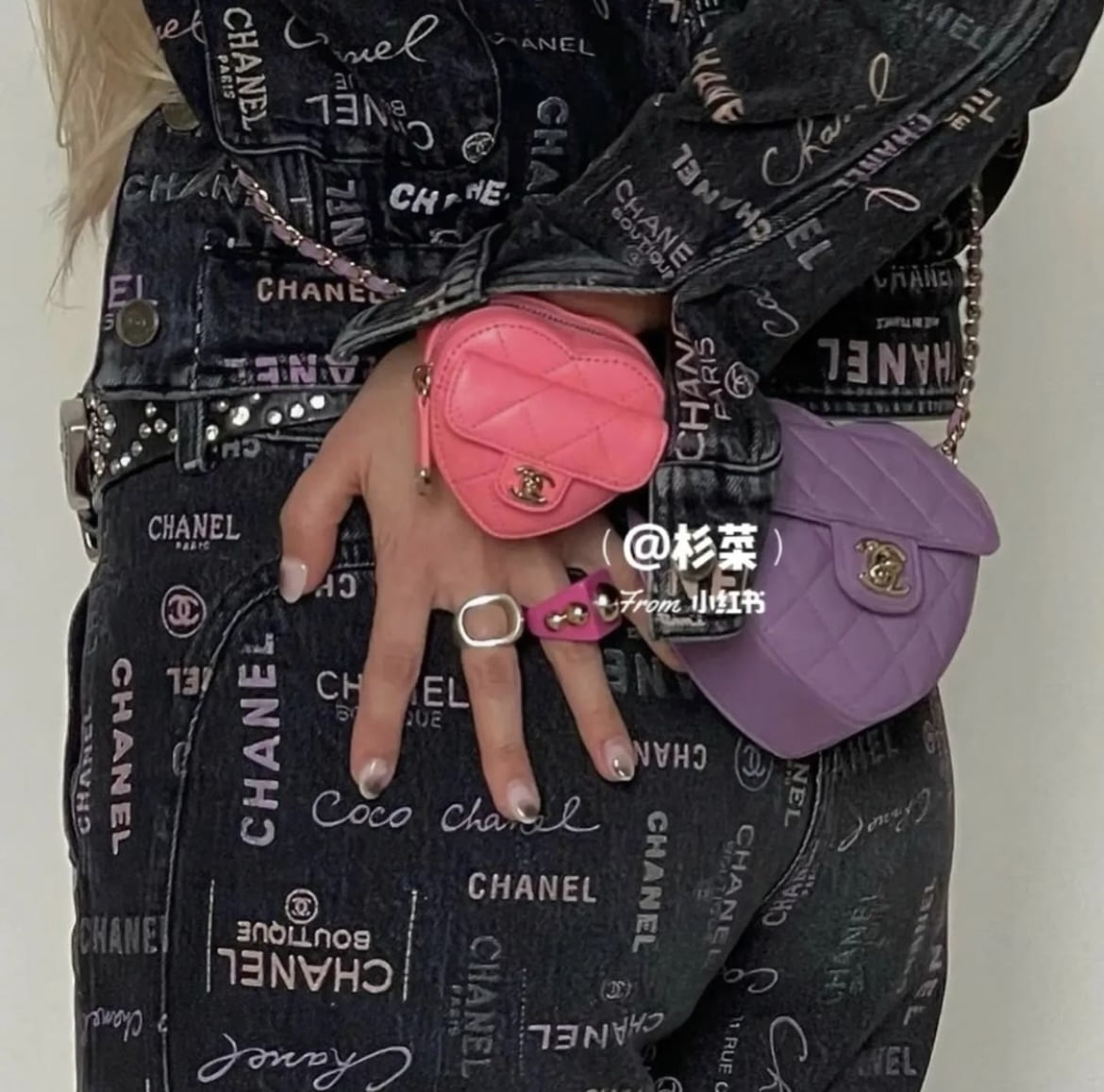 Chanel heart bag large in coral pink lamb skin gold hardware, Luxury, Bags  & Wallets on Carousell