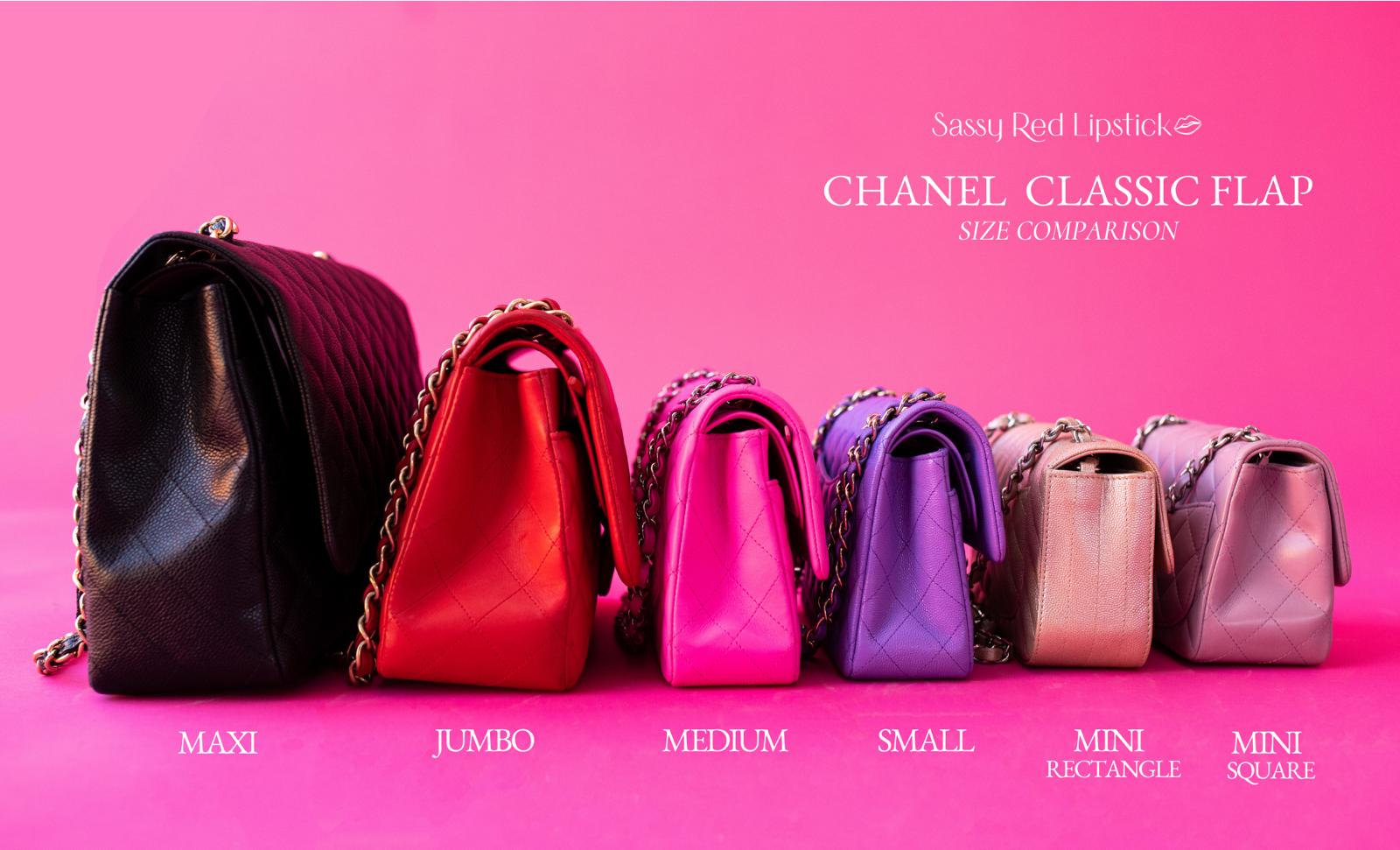 chanel classic flap bag medium vs jumbo