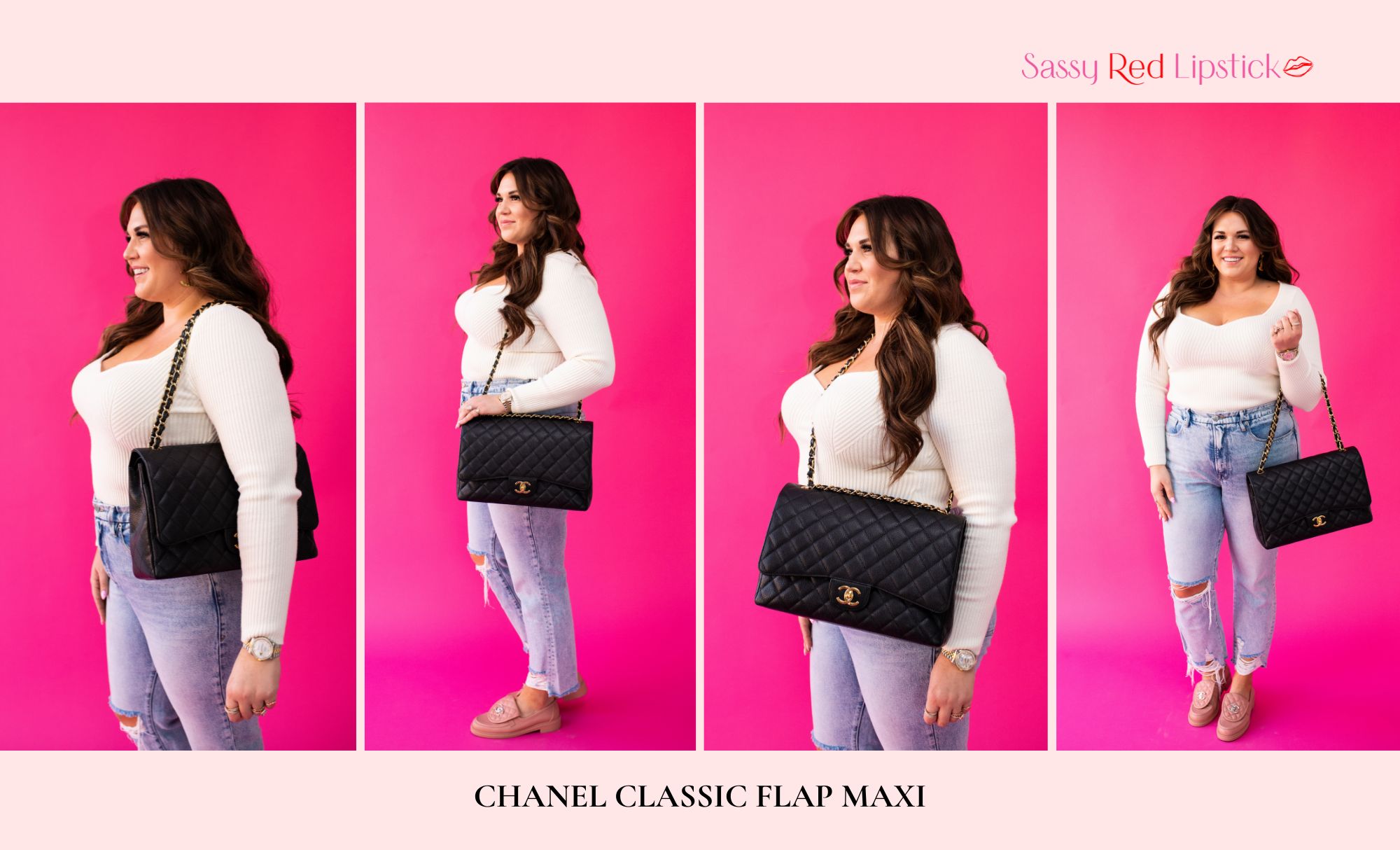 Chanel Classic Flap Size Comparison on Curves - PurseBop