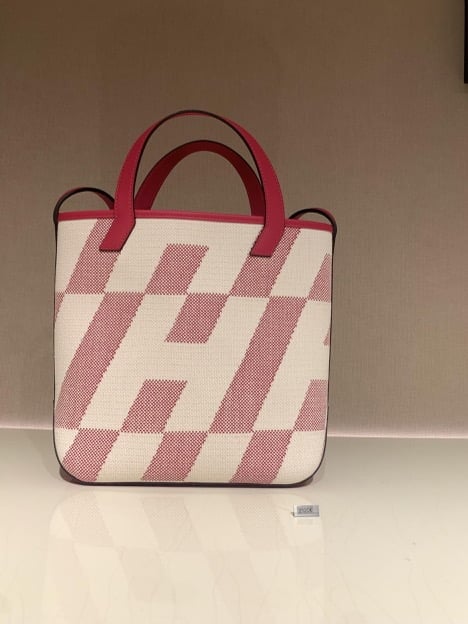 Pink Checked Jacquemus Le Chiquito - Leonie Hanne