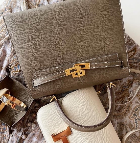 HERMES KELLY 35 RETOURNE ETOUPE COLOR CODE 18 #oneminutereview