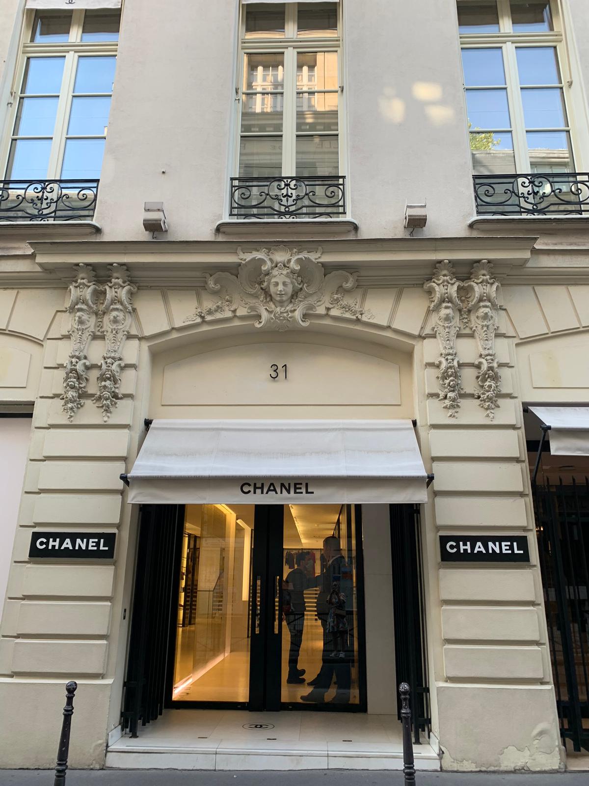 Facade of a Chanel store shop in Paris France Stock Photo  Alamy