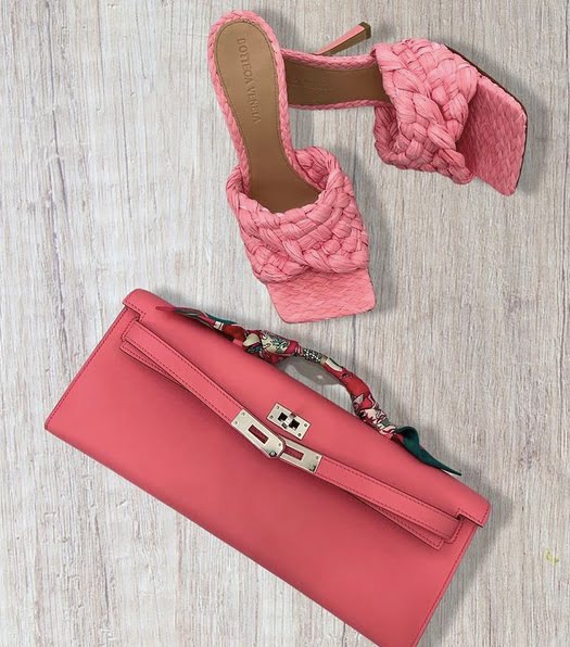 Hermes Red Lizard Envelope Clutch ❤ liked on Polyvore featuring