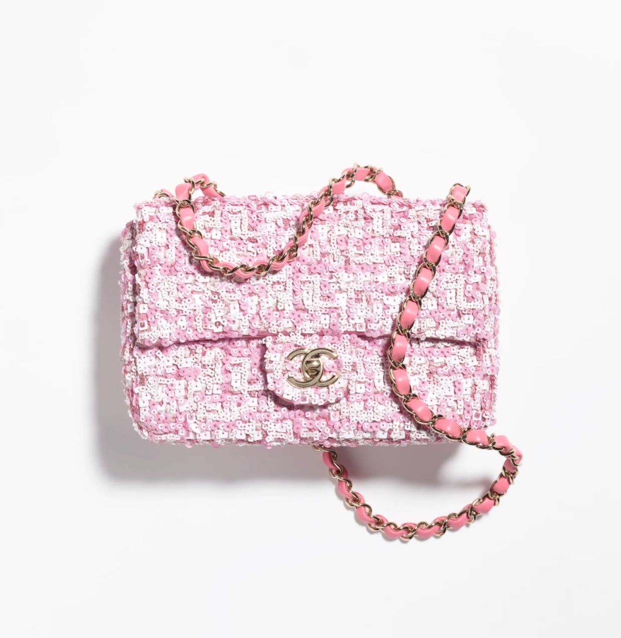 Chanel My Perfect CC Bucket Bag Caviar Iridescent Pink  Laulay Luxury