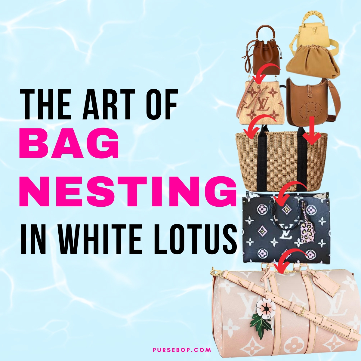 The Art of Bag Nesting as Seen in White Lotus Season 2 - PurseBop