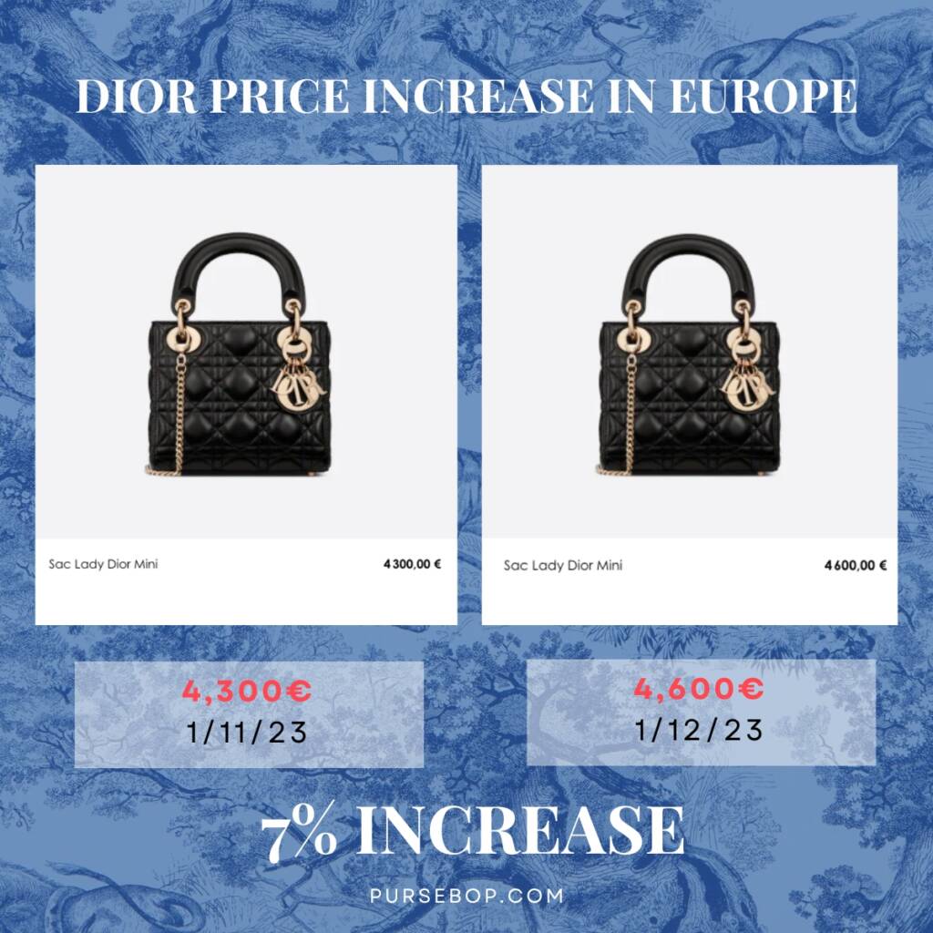 Dior Prices Increase 2023 PurseBop