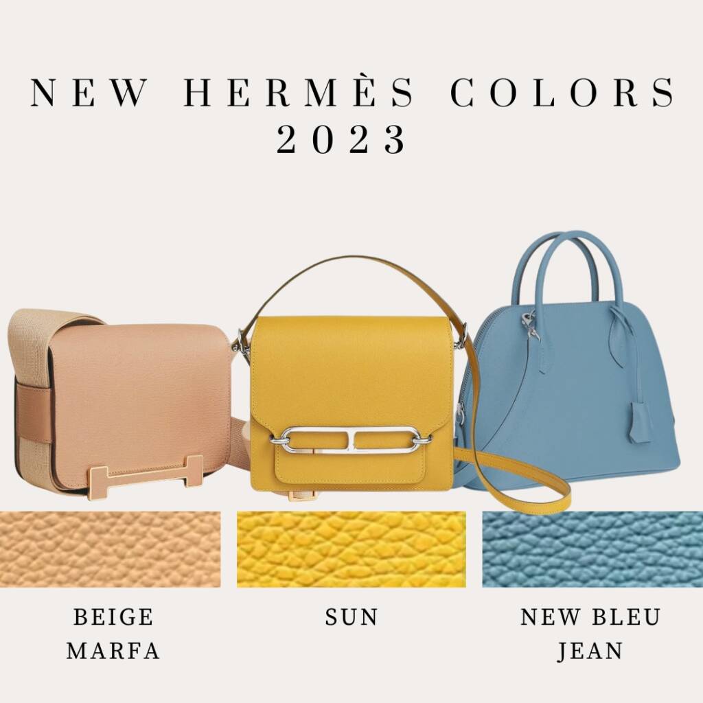 Updated New Hermès Colors 2023 PurseBop