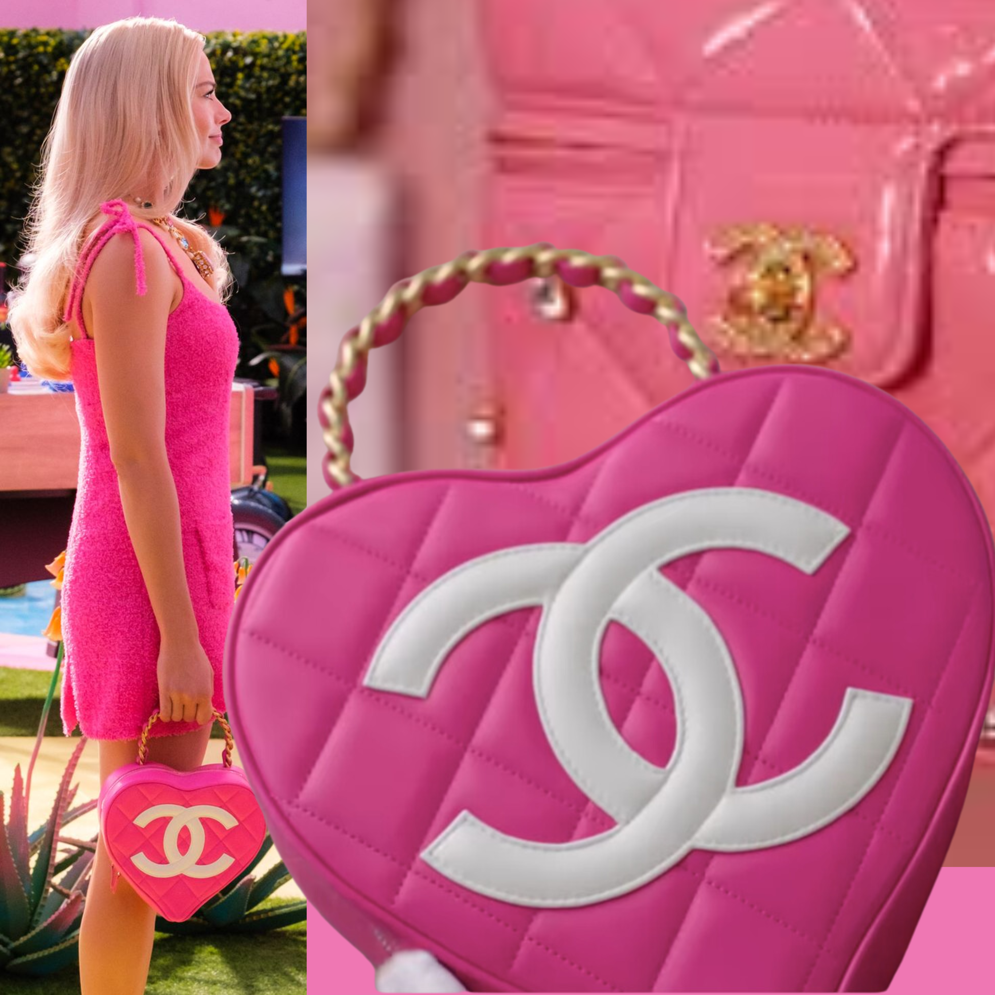 x Barbie Monogram Shopping Tote Bag