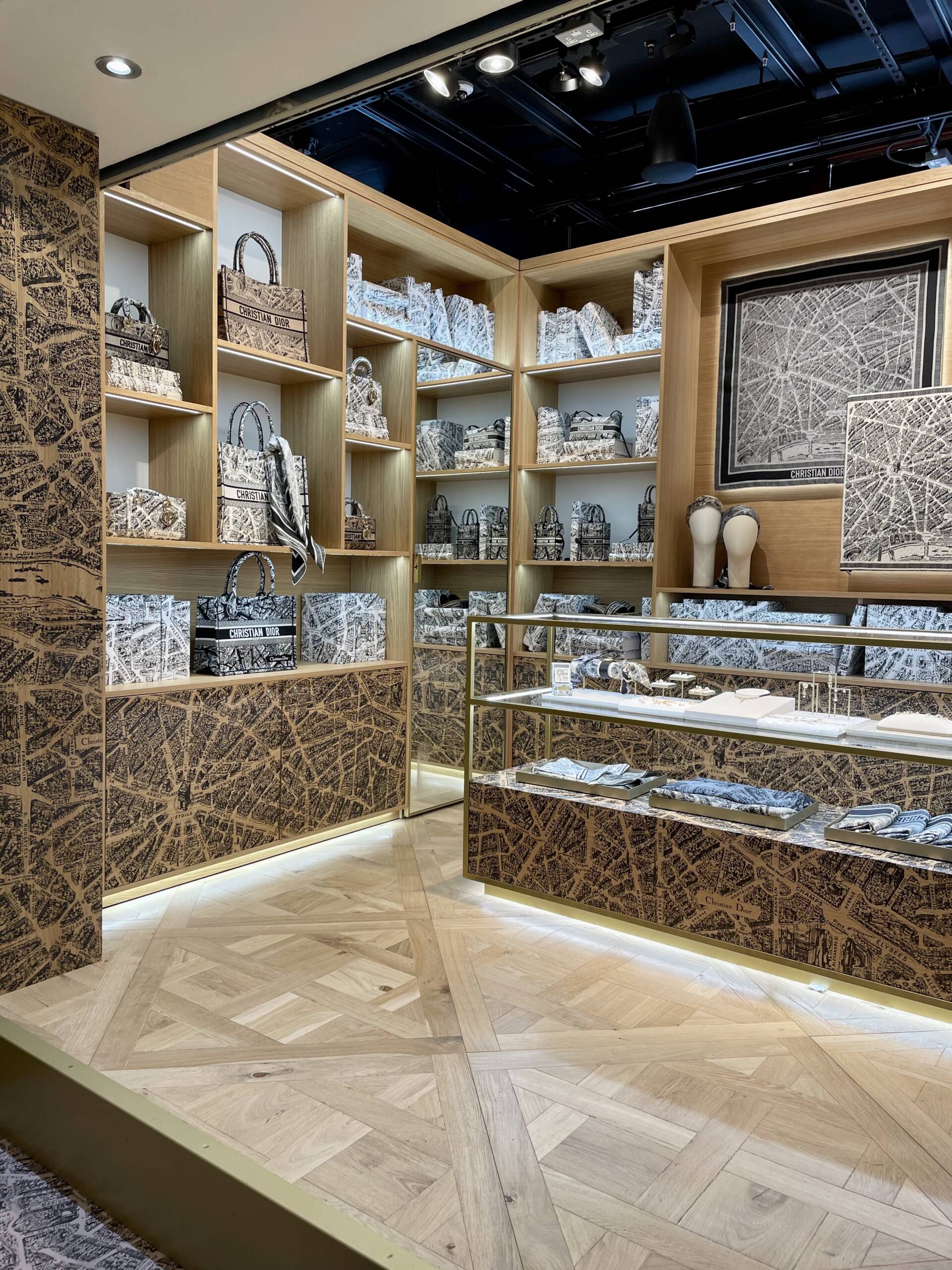 Louis Vuitton FALL WINTER 2023 collection at Harrods along with HERMES &  BVLGARI 