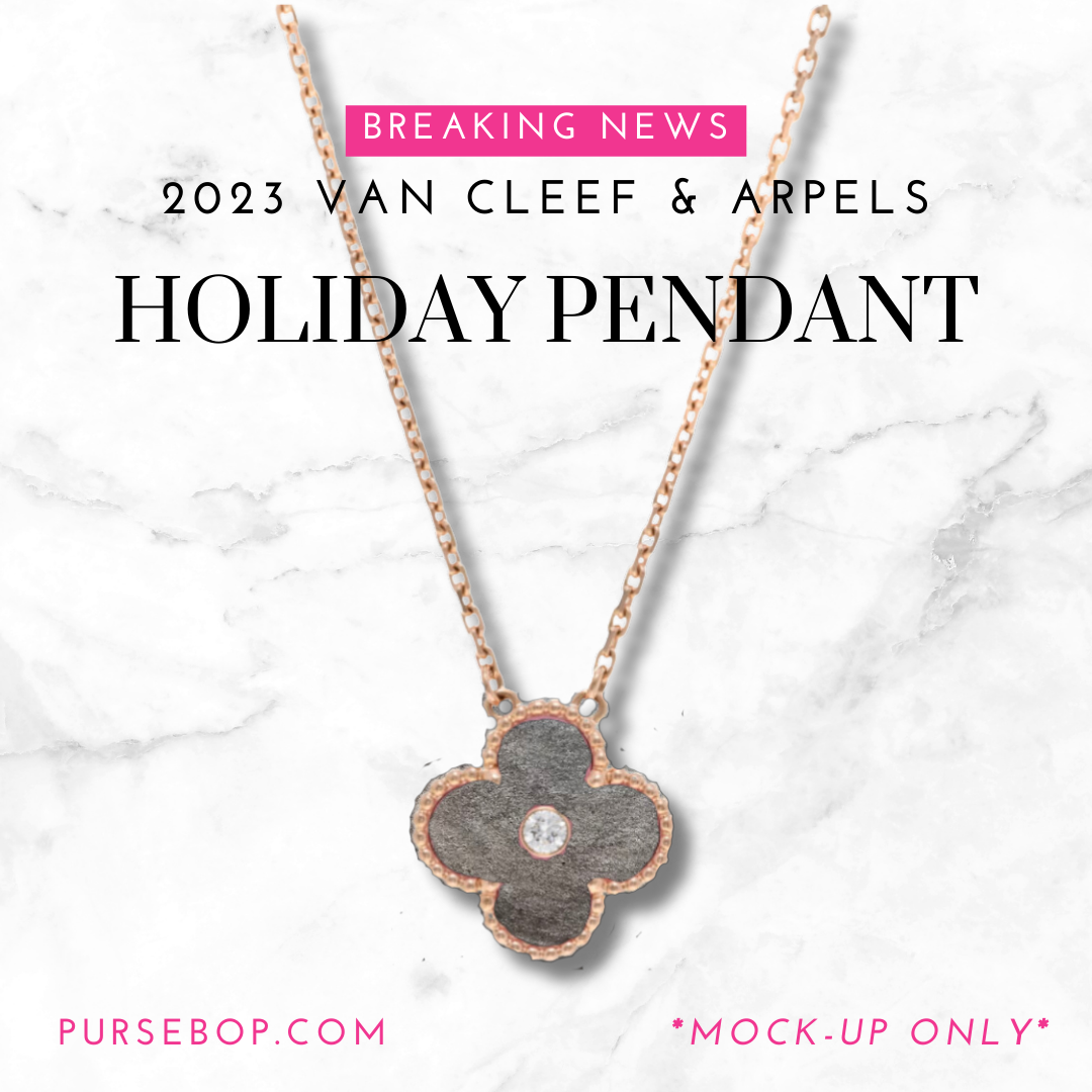 Van Cleef and Arpels Vintage Alhambra 1 Motif Holiday Pendant and Necklace-  VCA