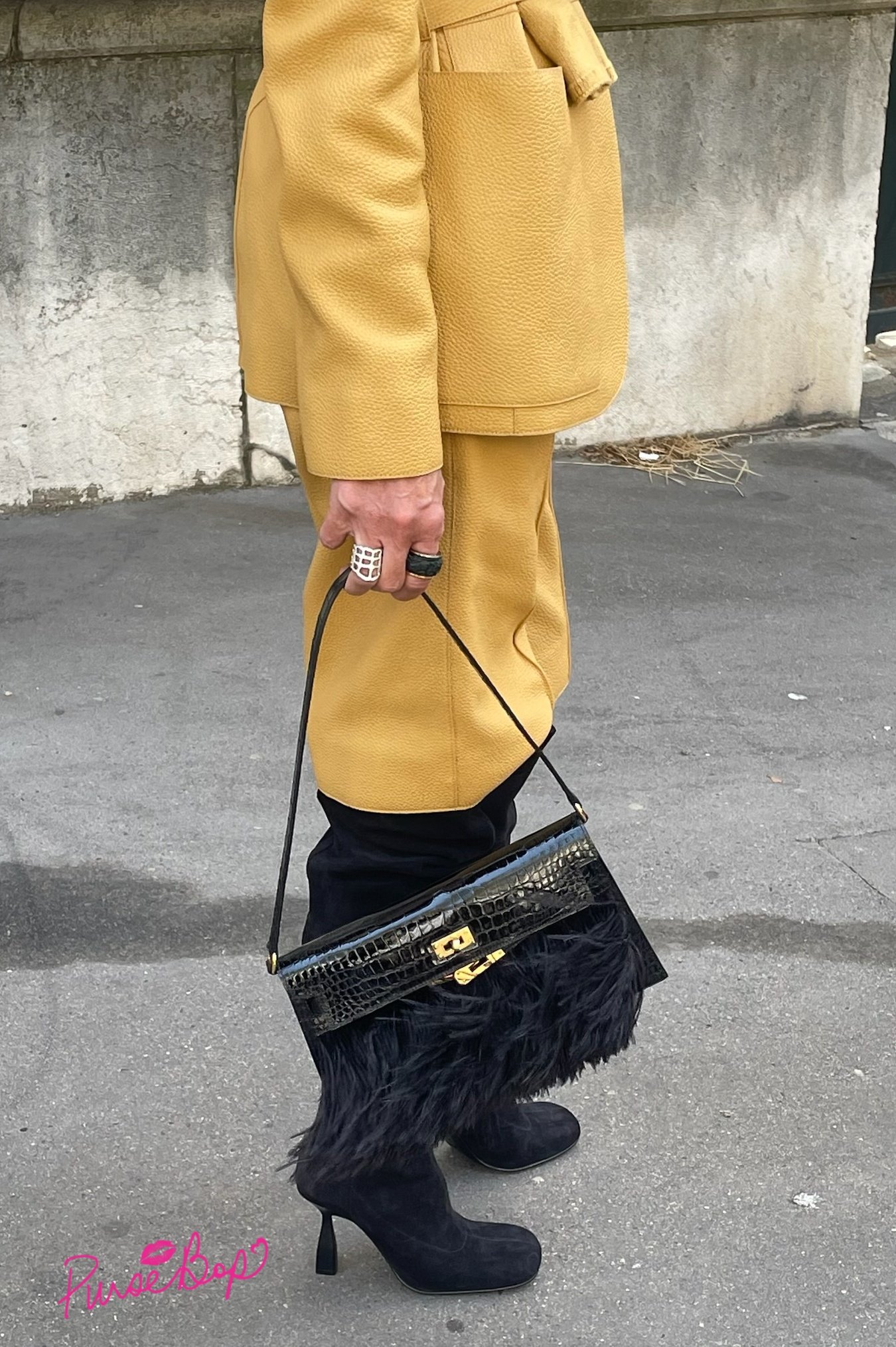Hermès Handbag Street Style During PFW 2023 - PurseBop