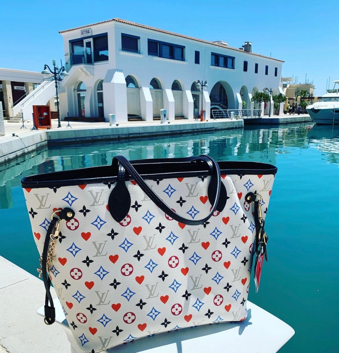 Louis Vuitton Neverfull NM Tote By The Pool Monogram Giant MM at