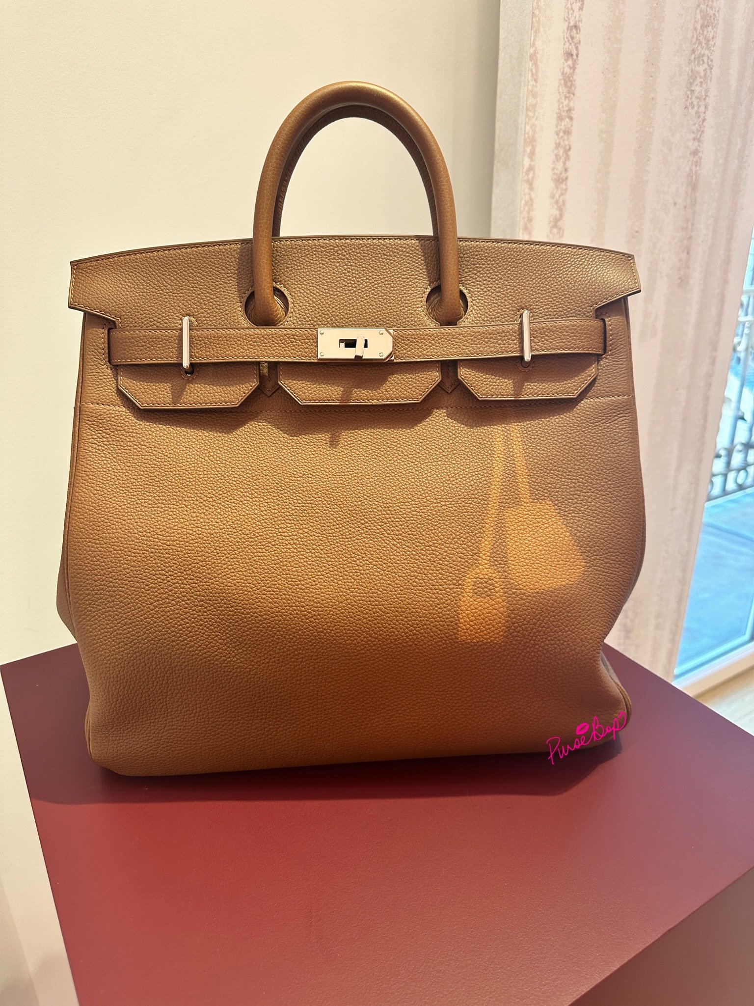 Hermès Togo Birkin 25 Bag In Brown - Gold
