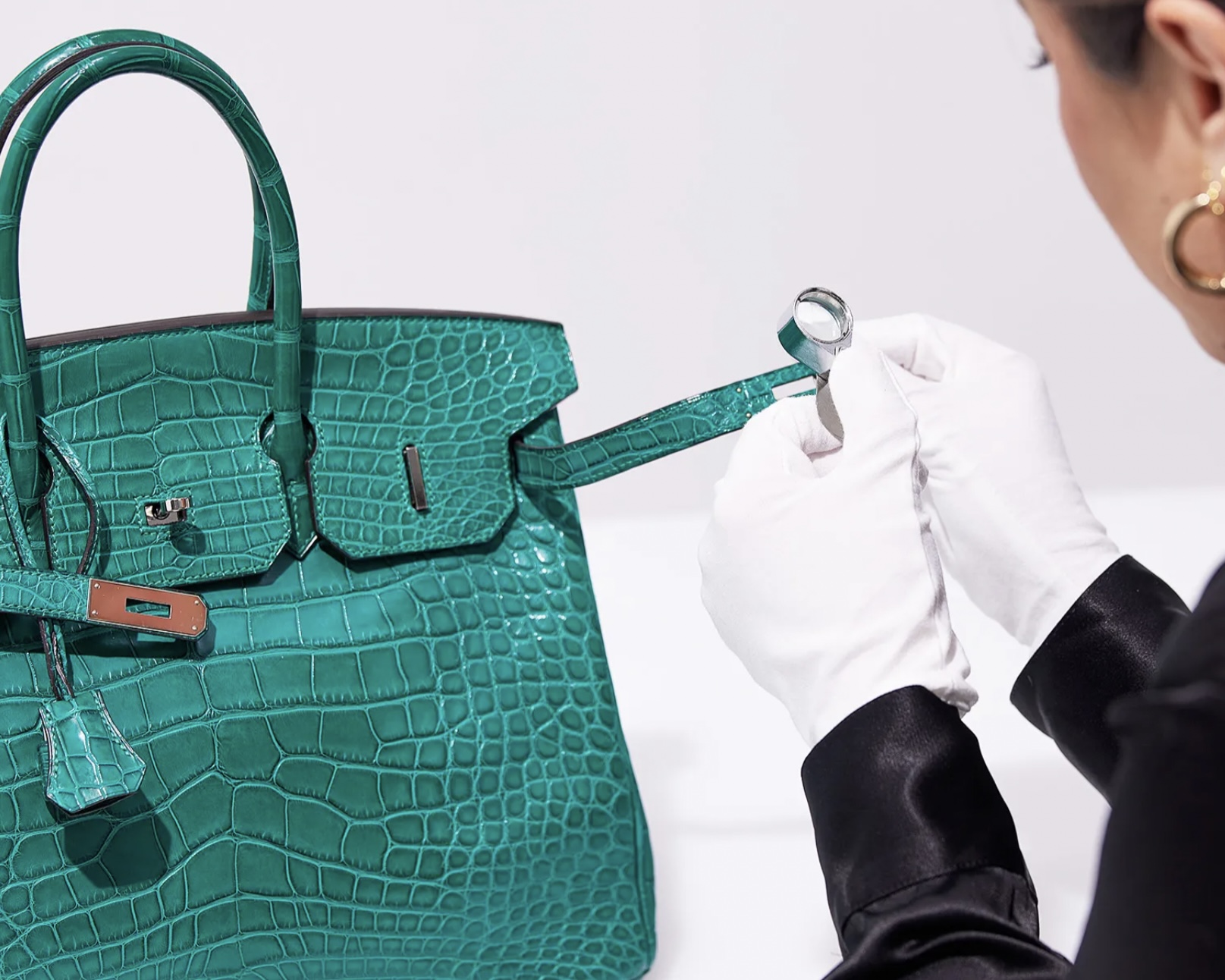 Capucines BB Bag - Luxury Shiny Crocodile Green