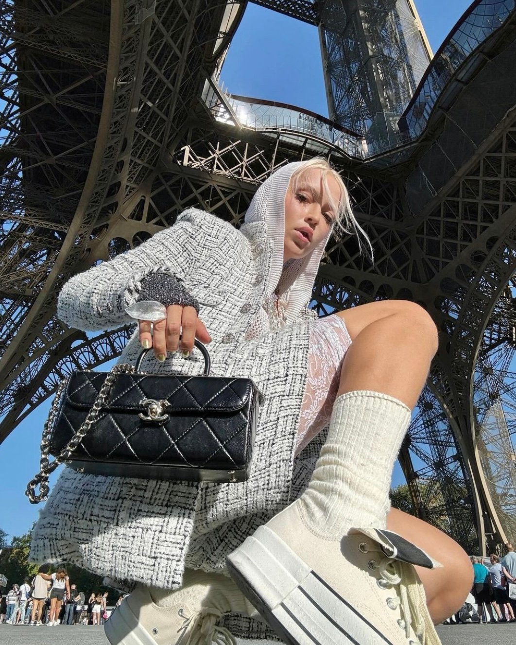 Lisa from Blackpink wore these Miu Miu sandals with her Celine bag
