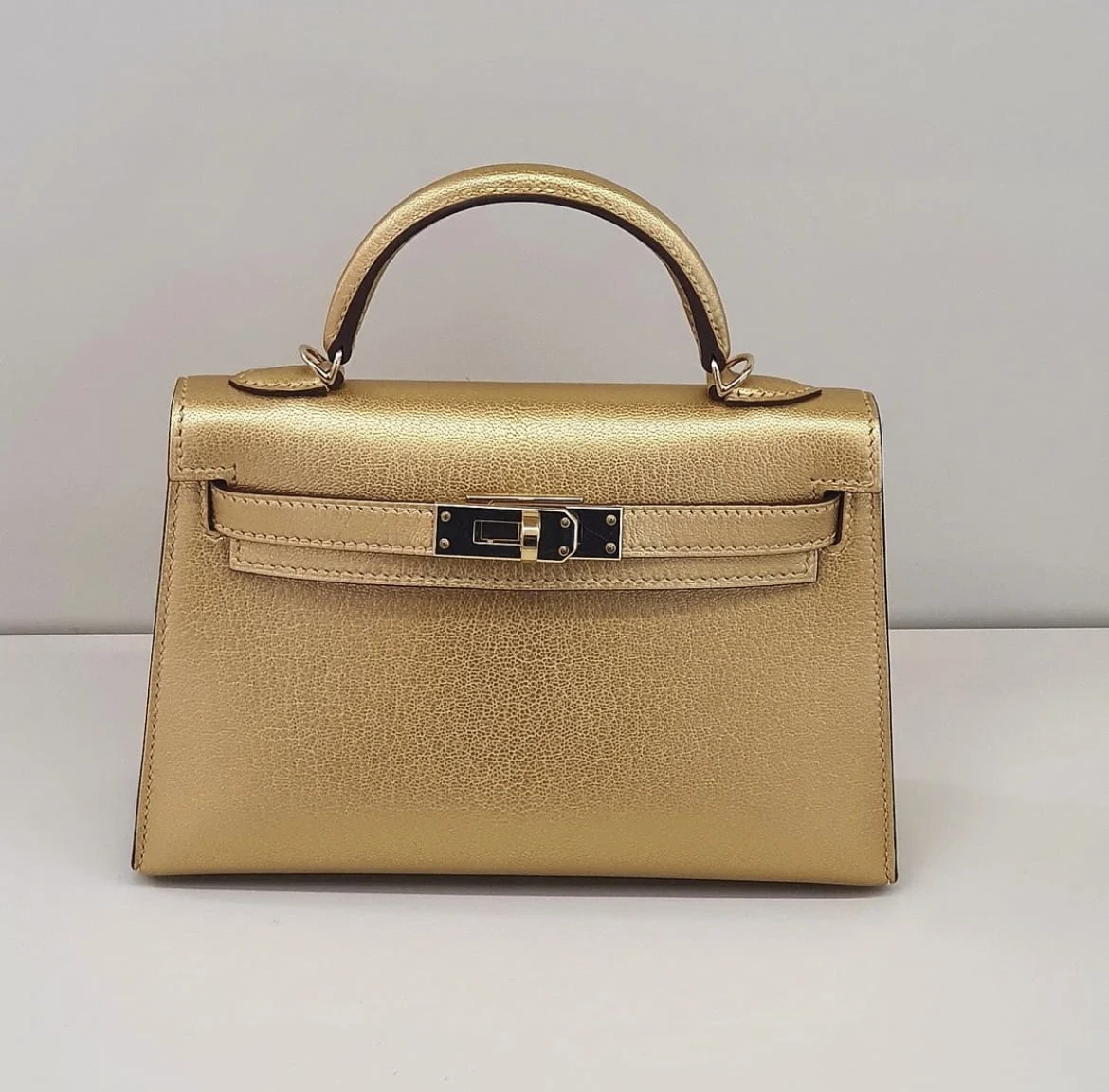 hermes metallic dorè chamkilght kelly 20 