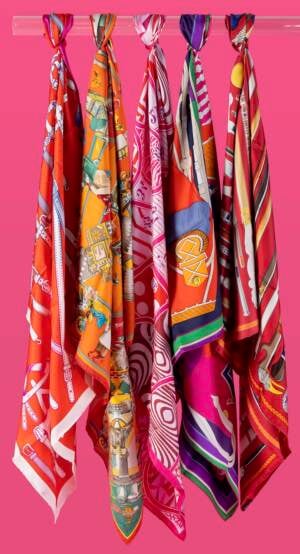 Drape Yourself in Hermès: Rare Scarves at Heritage Auctions | hermes silks | kermit oliver | jungle love